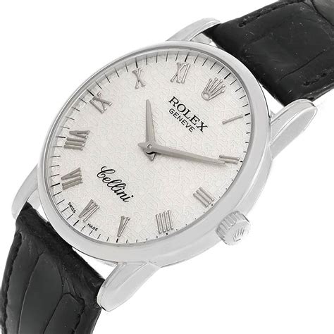 Rolex Cellini 18K White Gold Ivory Roman JUBILEE Anniversary 